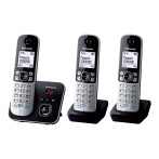 Panasonic KX-TG6823 trådløs telefon m/base + 2 ekstra telefoner (1,8tm) tysk modell