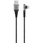 Goobay vinklet USB-C-kabel 60W - 2m (USB-C/USB-A)