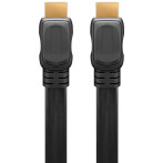 Goobay High Speed HDMI-kabel m/Ethernet - Flat (1m)