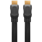 Goobay High Speed HDMI-kabel m/Ethernet - Flat (3m)