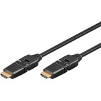 Goobay Ultra High Speed roterbar HDMI-kabel m/Ethernet (5m)