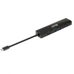 Club3D 6-i-1 USB-C-dokkingstasjon - 100 W (USB-C/USB/HDMI/RJ45)