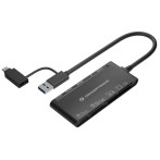 Conceptronic USB 3.0/USB-C kortleser (SD/Micro SD/MMC/M2/CF)