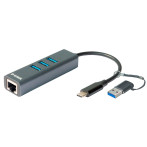 D-Link DUB-2332 USB-C nettverksadapter (1000 Mbps)