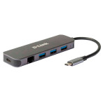 D-Link DUB-2334 USB-C Hub (USB 3.0/USB-C/Gigabit Ethernet)