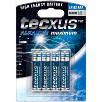 AAA Batterier Alkaline - Tecxus 4 stk.