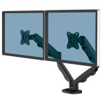 Fellowes bordbrakett 2 skjermer (30tm) svart