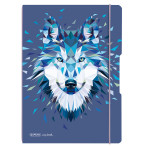 Herlitz my.book Flex Ruled + Squared Notebook m/80 ark (A4) Wolf