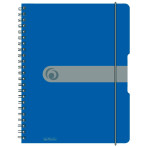 Herlitz Squared Notebook m/Spiral rygg - A4 (80 ark) Blå