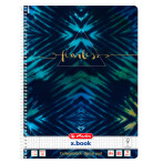 Herlitz x.book Notebook firkantet med spiralrygg - A4 (80 ark) New Batik Fearless