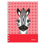 Herlitz Notatbokblokk med spiralrygg - A5 (100 ark) Zebra