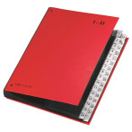 Pagna Color Skrivebordsmappe m/32 rom 1-31 (A4) Rød