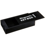 Rieffel nødnøkkelboks m/magnet (95x20x45mm) Sort
