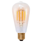 Segula LED Rustica dimbar pære E27 - 5W (1900K) Gull