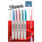 Sharpie Permanent Marker m/Rund spiss (0,9mm) 5 farger