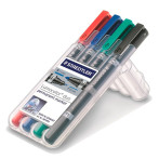 Staedtler Lumocolor Permanent M Markers (4 farger)