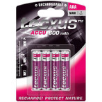 Oppladbare Batterier AAA Tecxus 600mAh 4pk
