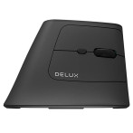 Delux MV6 Ergonomic Mouse (4000DPI) Svart