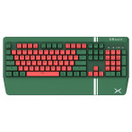 Delux KM17DB Gaming Keyboard m/RGB (Gul Gateron G Pro Switch) Grønn/Rød