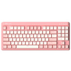 Delux KM18DB Gaming Keyboard m/RGB (Gul Gateron G Pro Switch) Rosa/Hvit