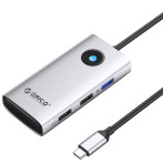 Orico 5-i-1 USB-C Hub (3xUSB-A/1xUSB-C/1xHDMI) Sølv