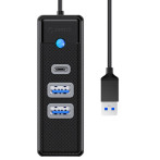 Orico USB Hub (2xUSB-A/1xUSB-C) Svart