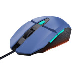 Trust GXT 109B Felox Illuminated Gaming Mouse m/LED - 1,5m (6400DPI) Blå