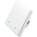 SmartWise frontpanel t/veggbryter (2-knapper) Hvit
