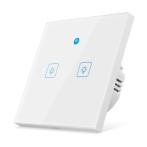 Woolley WiFi Smart Wall Touch Switch m/ Bevegelsessensor (2-Kanals) Hvit