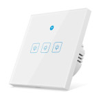 Woolley WiFi Smart Wall Touch Switch m/ Bevegelsessensor (3-Kanals) Hvit