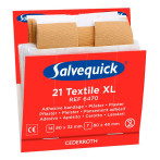 Cederroth Salvequick Plaster - Tekstil XL (80x32/80x48mm) 21pk