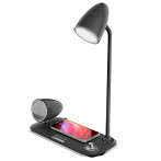 Tellur Nostalgia Qi-lader m/Bluetooth-høyttaler/lampe (15W) Svart