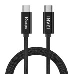 INVZI USB-C-kabel 100W 20V/5A USB 3.1 Gen2- 2m (USB-C/USB-C) Svart