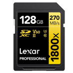 Lexar Professional 1800x SDXC-kort 128 GB V60 (UHS-II)