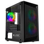 Logic Atos PC-skap m/RGB (Micro-ATX/Mini-ITX)