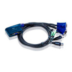 KVM Switch - ATEN VGA/USB/LYD (1:2 datamaskiner)