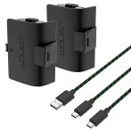 Venom Batteries t/Controller - 2x1100mAh (Xbox One/Xbox Series X/S) 3m kabel - svart