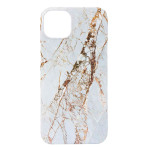 Onsala MagSeries iPhone 15 Plus-deksel (6,7 tm) White Rhino Marble