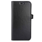 Buffalo 2-i-1 MagSeries iPhone 15-deksel med kortholder (6,1 tm) svart skinn
