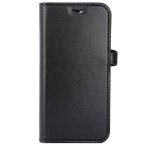 Buffalo 2-i-1 MagSeries iPhone 15 Pro-deksel med kortholder (6,1 tm) svart skinn