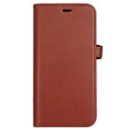 Buffalo 2-i-1 MagSeries iPhone 15-deksel med kortholder (6,1 tm) brunt skinn