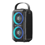 W-King T9II Bluetooth-høyttaler m/RGB (60W) Sort