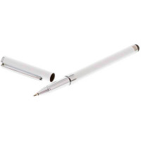 Stylus pen m/Kuglepen (Touch pen) - Hvit