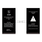 SiGN iPhone 14 erstatningsbatteri m/fleksikabel (3279mAh)