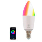 SiGN Smart C37 Dimbar LED-pære m/RGB E14 - 4,5W