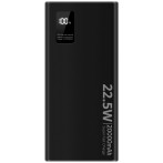 SiGN Super Powerbank 20000mAh 22,5W (USB-A/USB-C) Svart