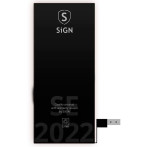 SiGN-batteri for iPhone SE 2022 - 2018mAh