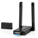 Nedis AC1200 USB WiFi-adapter m/antenne (300 Mbps)