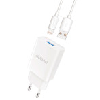 Dudao A3EL USB-lader 12W + Lightning/USB-A-kabel
