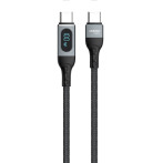 Dudao L7MaxC USB-C-kabel 100W - 1m (USB-C/USB-C) Svart